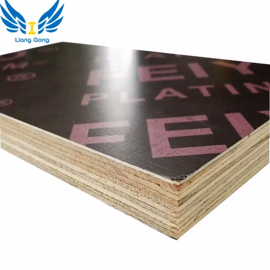 Acessório de cofragem de madeira compensada Lianggong 18mm para concreto de construção