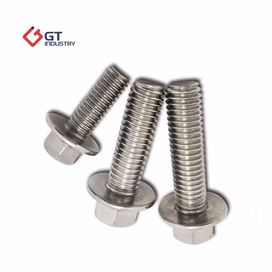 Parafuso de flange sextavado meio dente M10